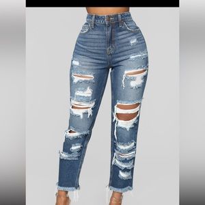 Fashion nova cady high rise boyfriend jeans nwt size 13